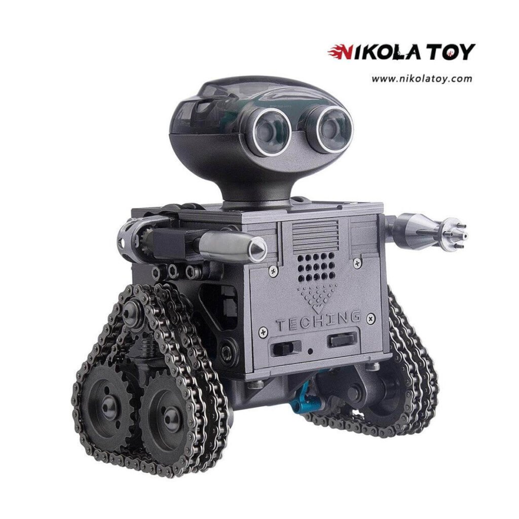 TECHING 160PCS Metal Remote Control Tank Robot Building Kits Bluetooth Speaker