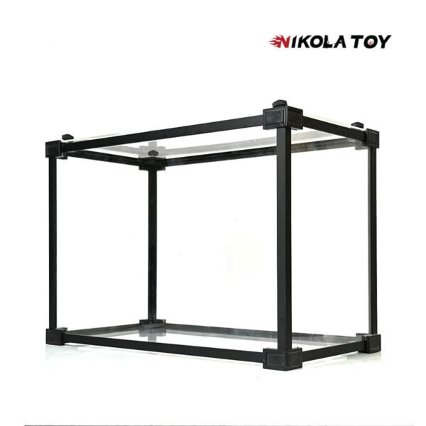 Alloy Frame High Transparent Dust Cover Storage Display Box