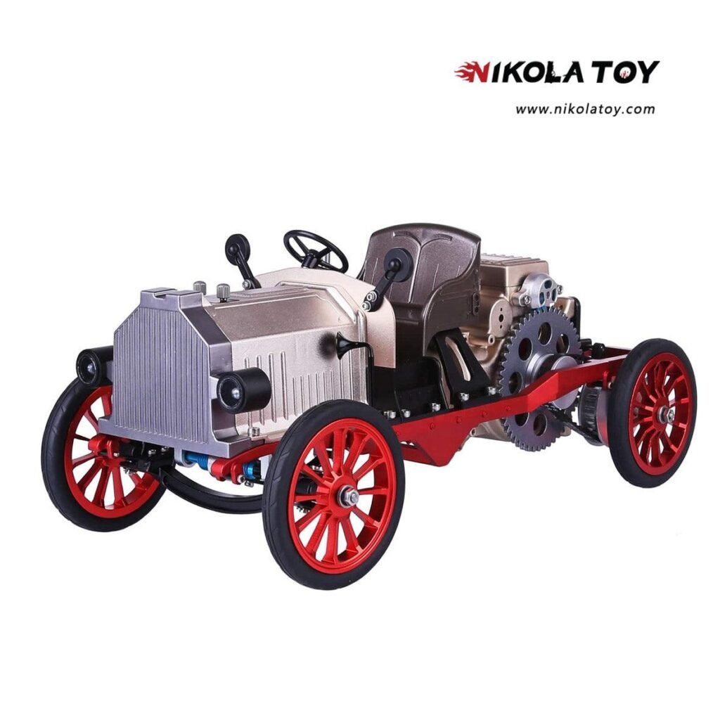 TECHING Assembly Vintage Classic Car Metal Mechanical Model Toy With Electric Engine 310+pcs