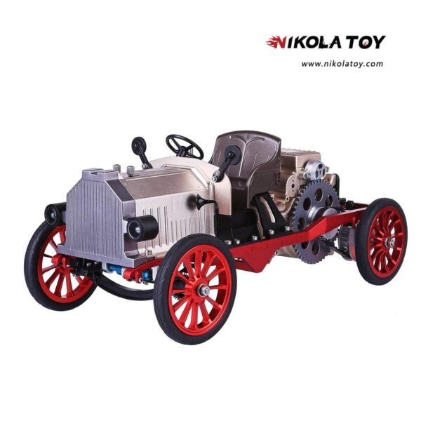 TECHING Assembly Vintage Classic Car Metal Mechanical Model Toy With Electric Engine 310+pcs