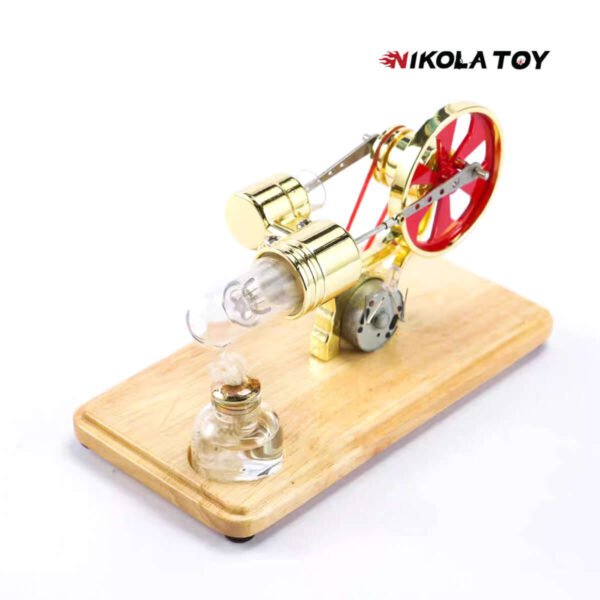 Bamboo Based Single Cylinder Stirling Engine