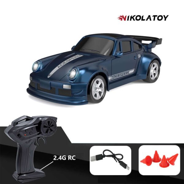 Miniature 1/64 AWD Remote Control Stunt Drifting Car - Porsche 911