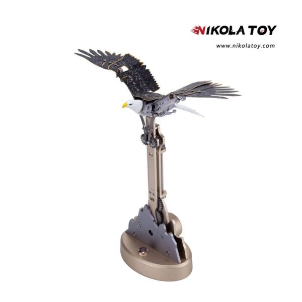 TECHING Kinetic Bald Eagle Sculptures Kits With Flapping Wings