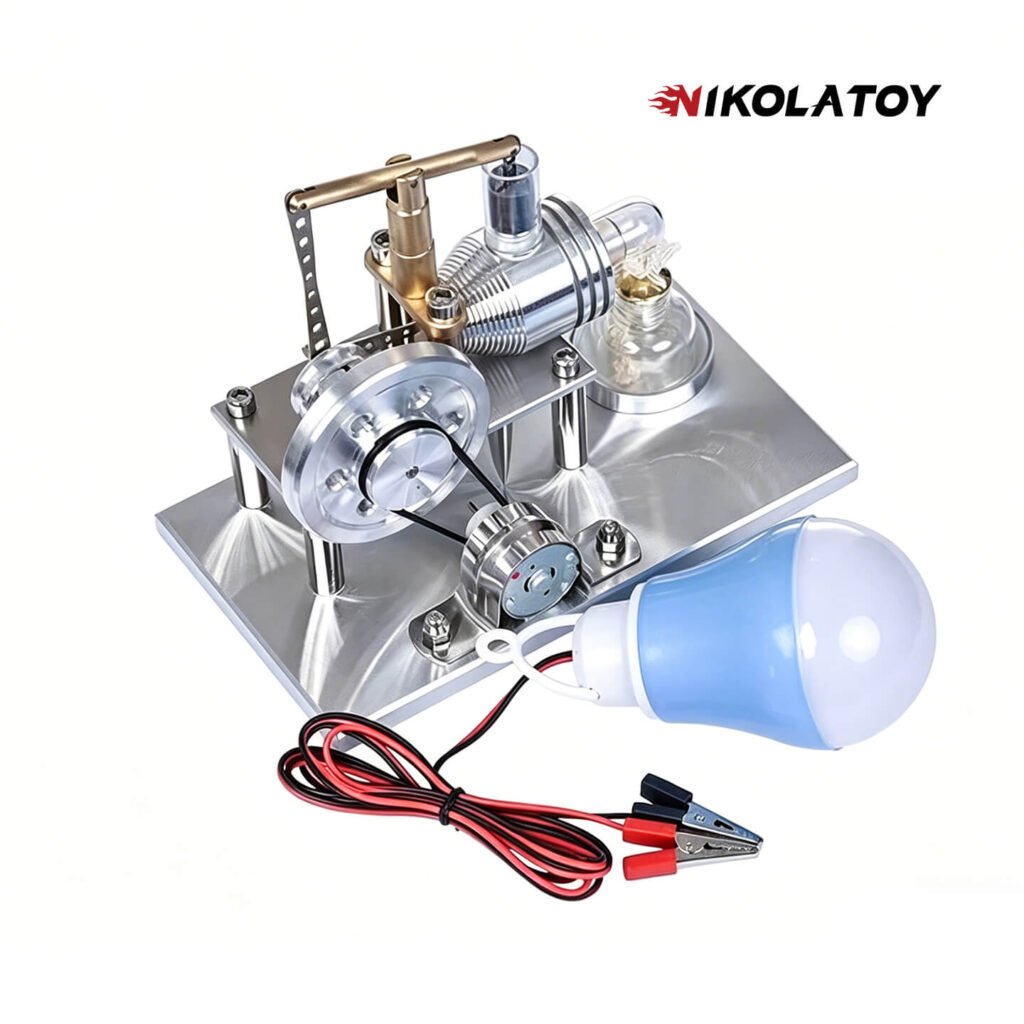 Alloy Stirling Engine+LED Lights