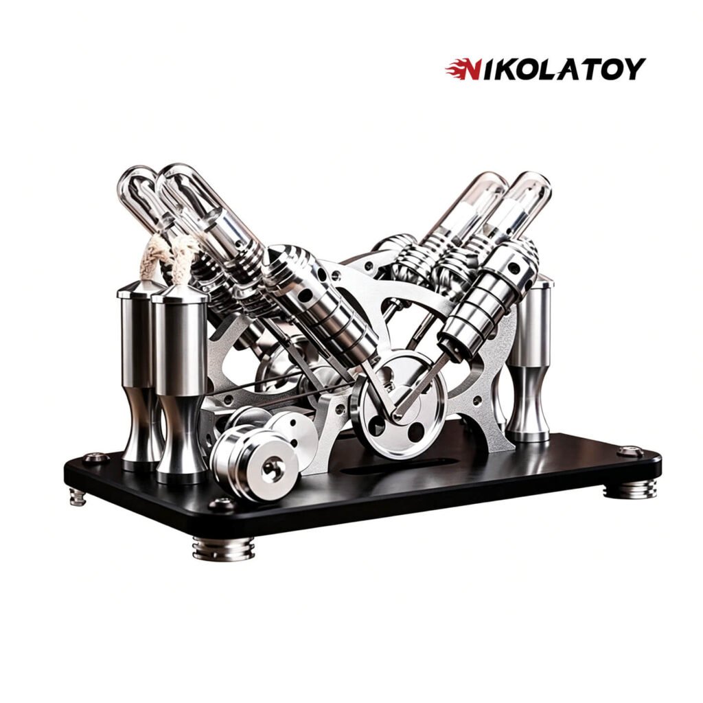 Stirling Engine V4 Model