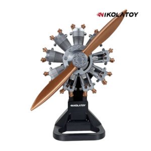 highly restored 9 cylinder radial engine model